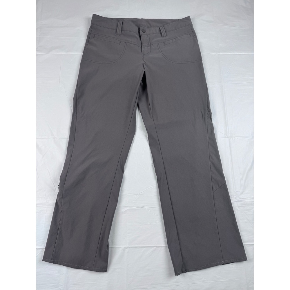 Athleta‎ Trekkie Hike Pants Gray Straight Leg Outdoor Trousers 153101 Size 8T